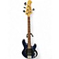 Used Sterling by Music Man SUB RAY 4 Trans Blue Electric Bass Guitar thumbnail