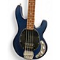 Used Sterling by Music Man SUB RAY 4 Trans Blue Electric Bass Guitar