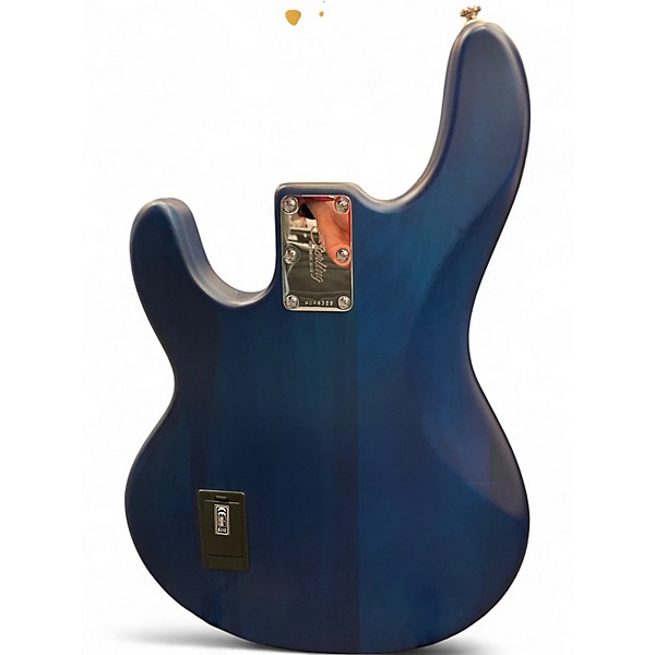 Used Sterling by Music Man SUB RAY 4 Trans Blue Electric Bass Guitar