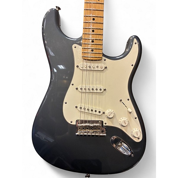 Used 2010 Fender American Standard Stratocaster Charcoal Frost Metallic Solid Body Electric Guitar