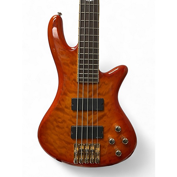 Used Schecter Guitar Research ELITE 5 Cherry Sunburst Electric Bass Guitar