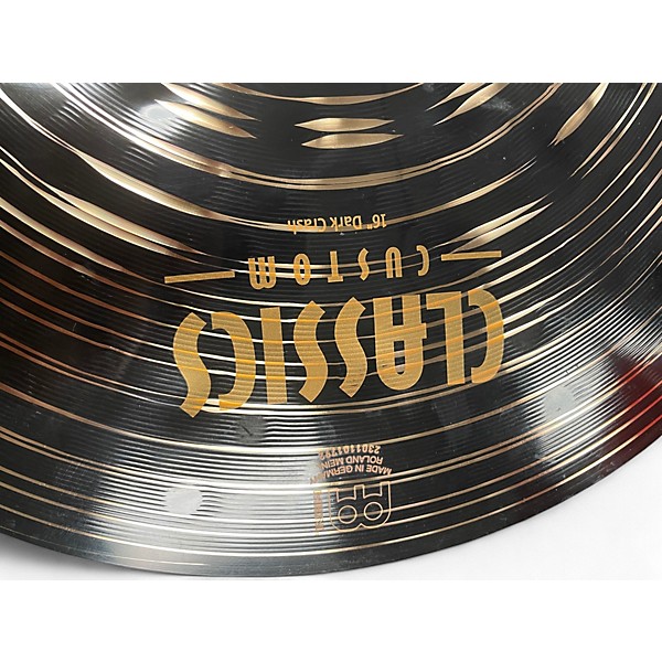 Used MEINL 16in CLASSICS CUSTOM DARK CRASH Cymbal