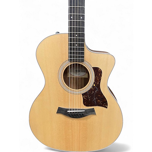 Used Taylor 214CE Natural Acoustic Electric Guitar