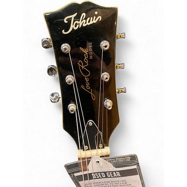 Used Tokai Love Rock Les Paul Junior DC TV Yellow Solid Body Electric Guitar