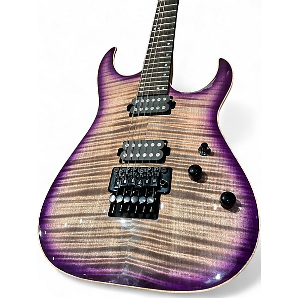Used 2021 Schecter Guitar Research Sunset Classic II Floyd Rose VIOLET ICE Solid Body Electric Guitar
