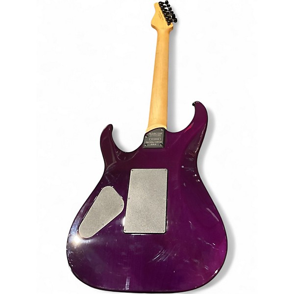 Used 2021 Schecter Guitar Research Sunset Classic II Floyd Rose VIOLET ICE Solid Body Electric Guitar