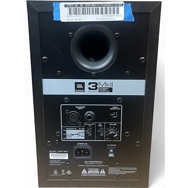 Used JBL JBL 305P MkII 5" Powered Studio Monitor Powered Monitor