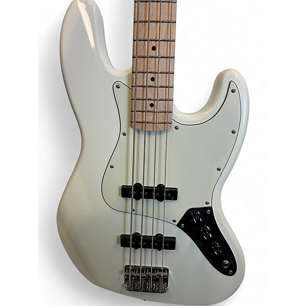 Used Squier Affinity Jazz Bass Olympic White Electric Bass Guitar