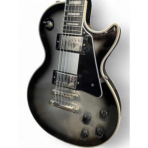 Used Epiphone Les Paul Custom Silverburst Solid Body Electric Guitar