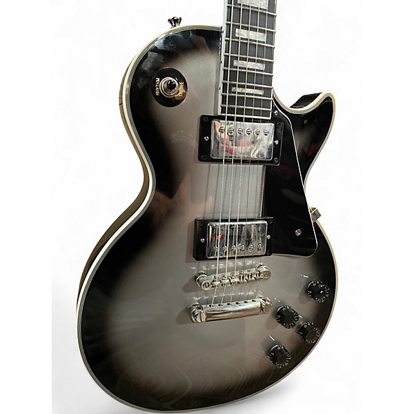 Used Epiphone Les Paul Custom Silverburst Solid Body Electric Guitar