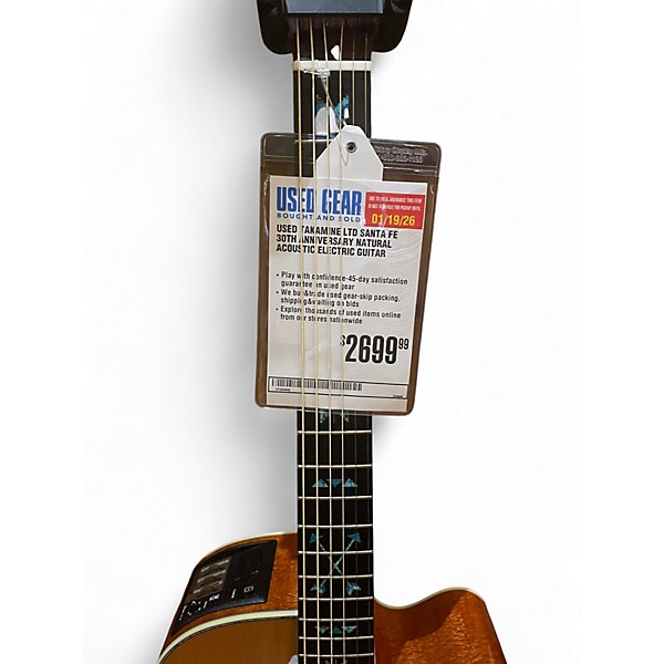 Used Takamine LTD SANTA FE 30TH ANNIVERSARY Natural Acoustic Electric Guitar