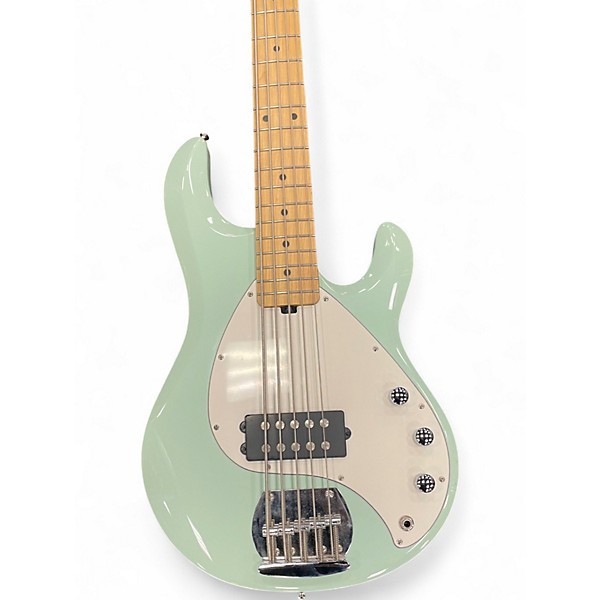 Used Sterling by Music Man stingray 5 Seafoam Green Electric Bass Guitar