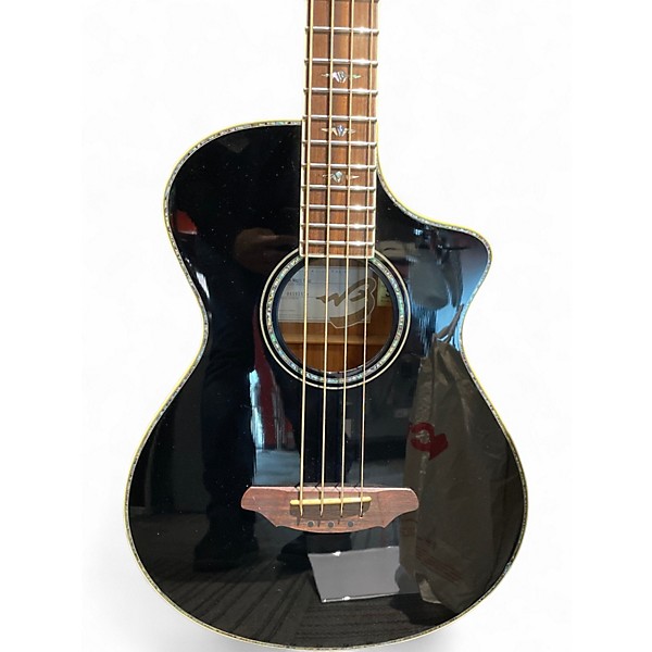 Used Breedlove BC25 Black Acoustic Bass Guitar