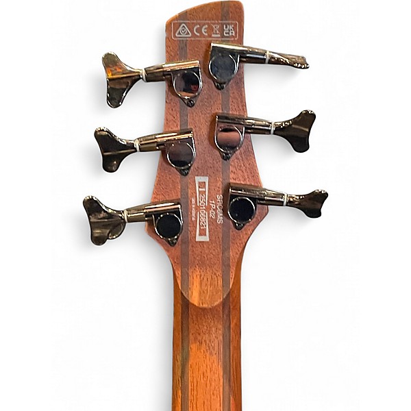 Used Ibanez SRC6MS Brown Sunburst Electric Bass Guitar