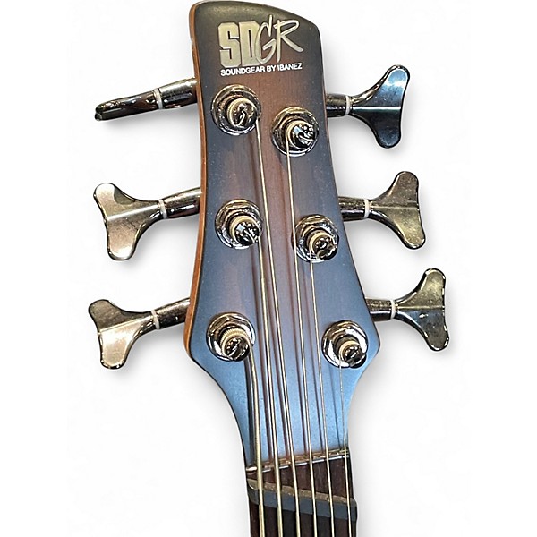 Used Ibanez SRC6MS Brown Sunburst Electric Bass Guitar