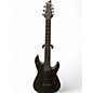 Used Schecter Guitar Research Demon 7 String Black and Yellow Solid Body Electric Guitar thumbnail