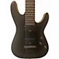 Used Schecter Guitar Research Demon 7 String Black and Yellow Solid Body Electric Guitar