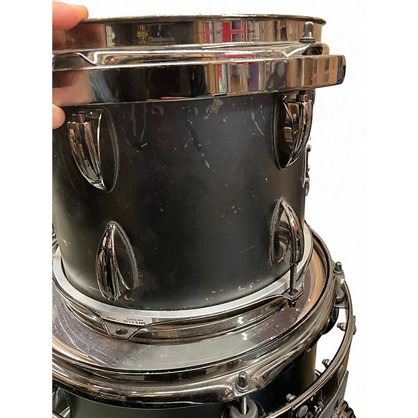 Used Infinity Drumworks 5 Piece Bubinga Maple Black Drum Kit