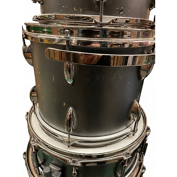 Used Infinity Drumworks 5 Piece Bubinga Maple Black Drum Kit