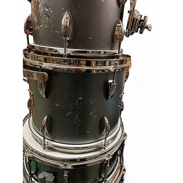 Used Infinity Drumworks 5 Piece Bubinga Maple Black Drum Kit