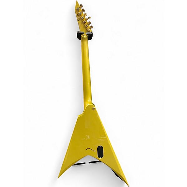 Used ESP LTD V Kirk Hammet Signature Metallic Gold Solid Body Electric Guitar