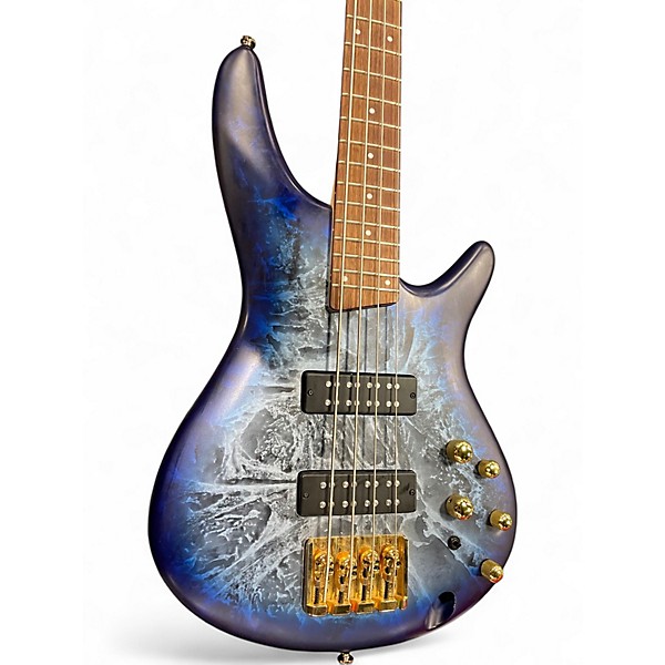 Used Ibanez SR300EDX Blue Sapphire Electric Bass Guitar