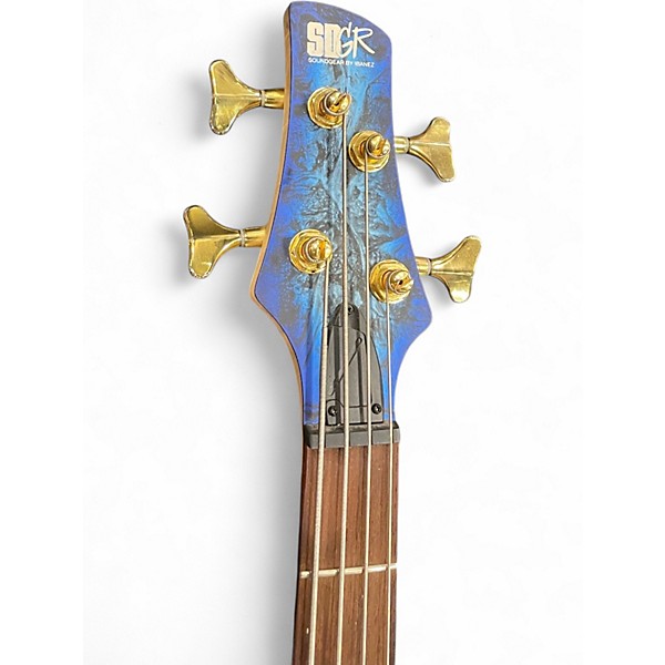 Used Ibanez SR300EDX Blue Sapphire Electric Bass Guitar