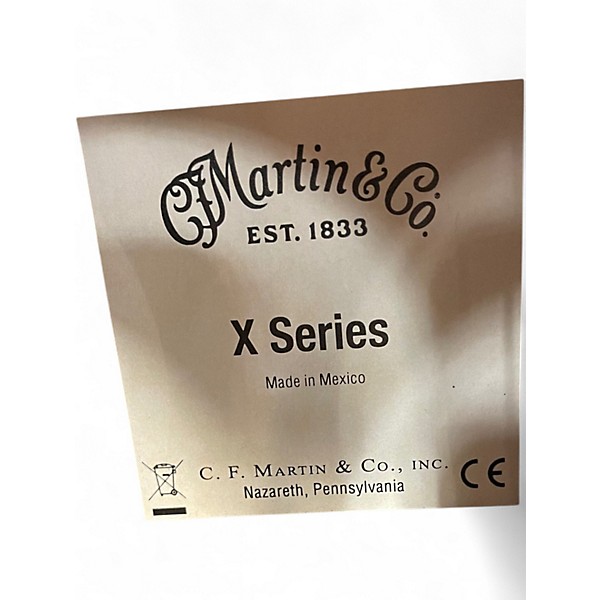 Used Martin DX2 Natural Acoustic Electric Guitar