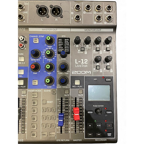 Used Zoom LiveTrak L12 Powered Mixer
