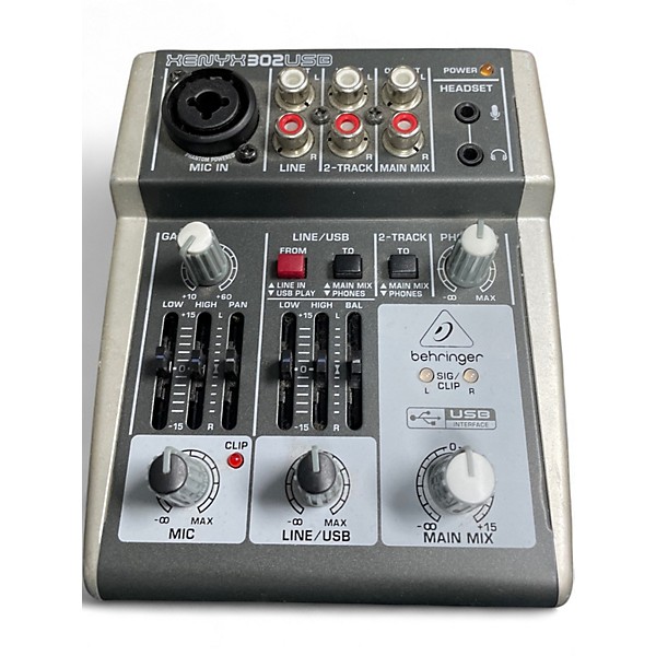 Used Behringer xenyx302usb Powered Mixer