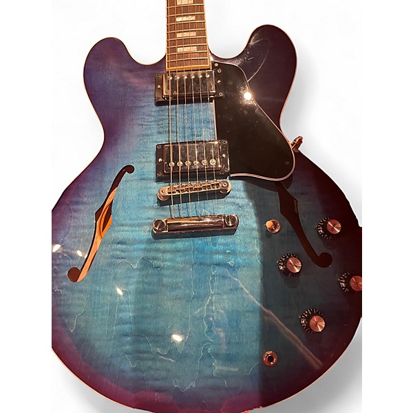 Used Gibson ES335 Figured Blue Burst Hollow Body Electric Guitar