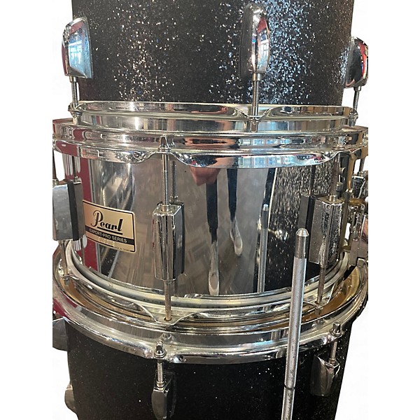 Used Pearl 4 Piece Export BLACK SPARKLE Drum Kit