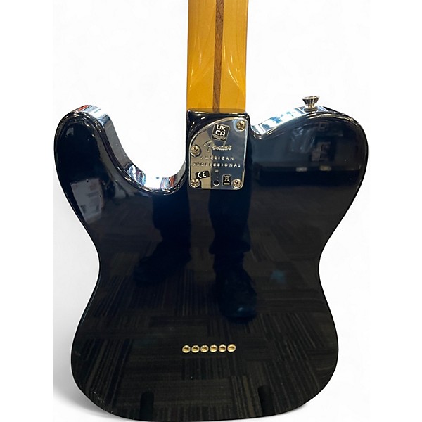 Used Fender American Professional II Telecaster BLACK Solid Body Electric Guitar