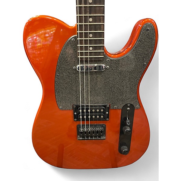 Used Squier Bullet Telecaster Metallic Orange Solid Body Electric Guitar