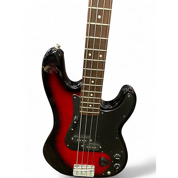 Used Hondo Pbass Candy Red Burst Electric Bass Guitar
