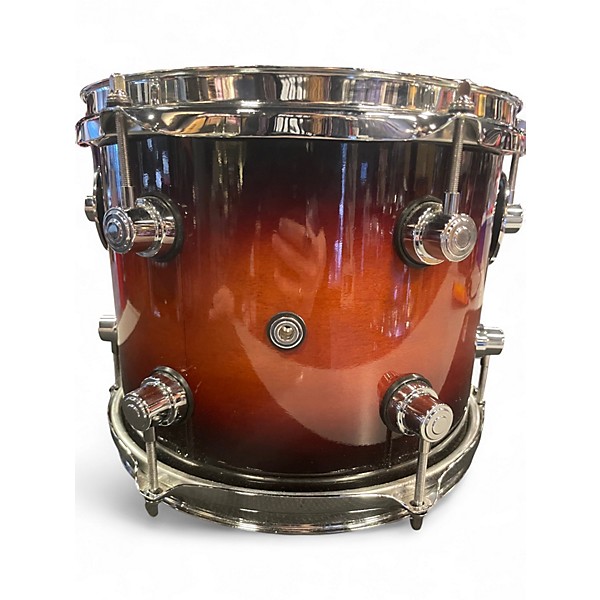 Used DW 4 Piece Design Series Tobacco Burst Drum Kit