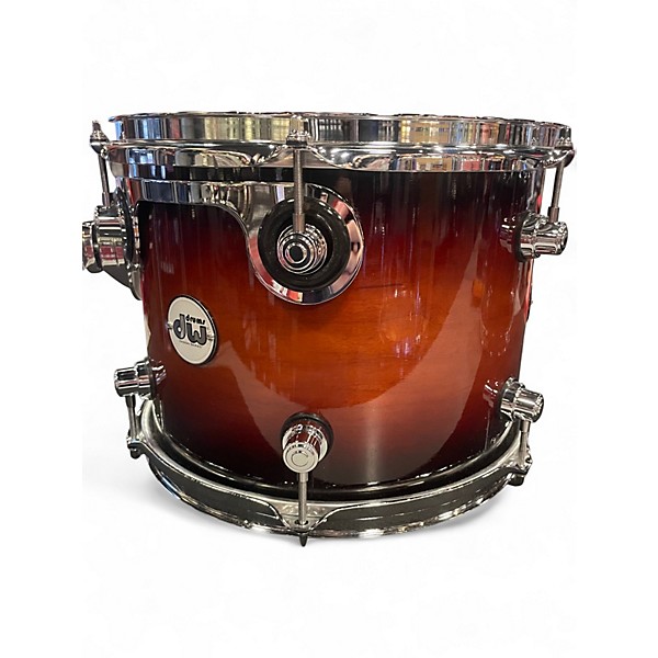 Used DW 4 Piece Design Series Tobacco Burst Drum Kit