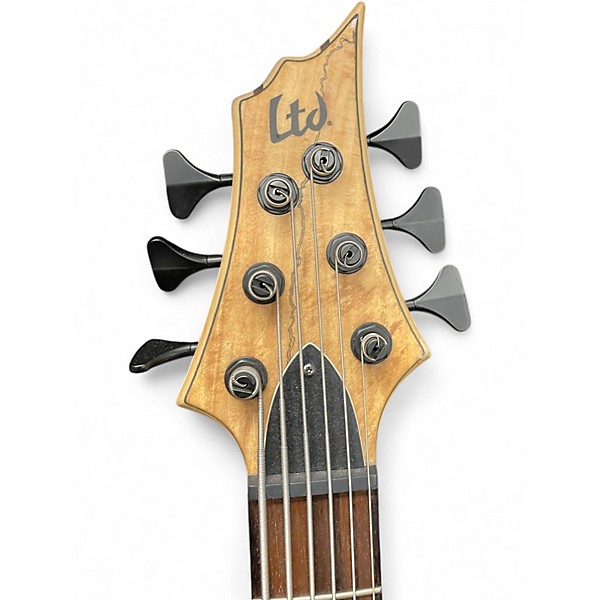 Used ESP LTDB206SM Natural Electric Bass Guitar