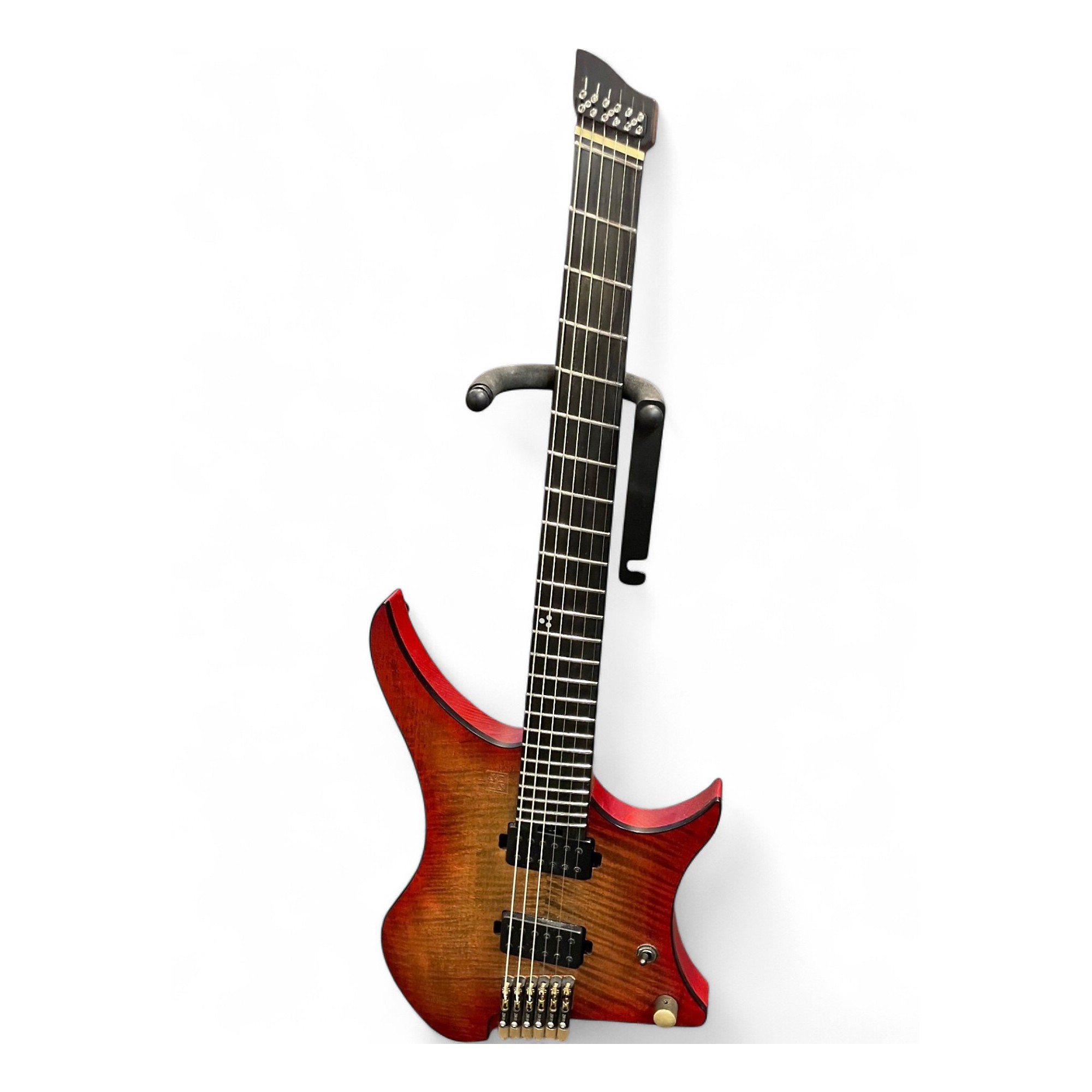 Used Goc Materia Sunset Coral Burst Solid Body Electric Guitar