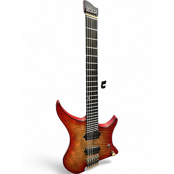 Used Goc Materia Sunset Coral Burst Solid Body Electric Guitar