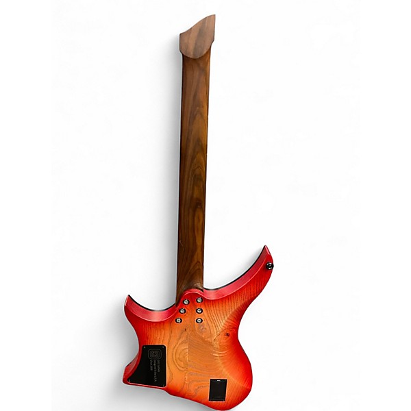 Used Goc Materia Sunset Coral Burst Solid Body Electric Guitar