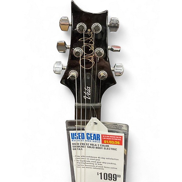 Used PRS S2 Vela 2 Color Sunburst Solid Body Electric Guitar