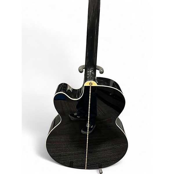 Used Epiphone J-200 EC Studio Ebony Acoustic Electric Guitar