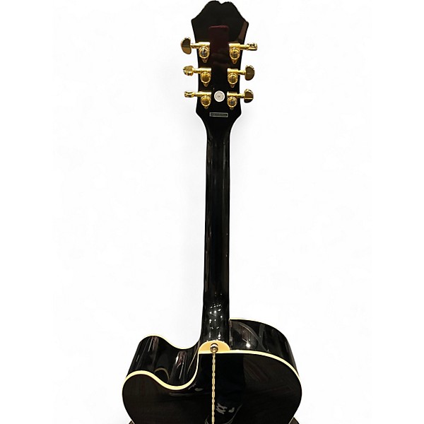 Used Epiphone J-200 EC Studio Ebony Acoustic Electric Guitar