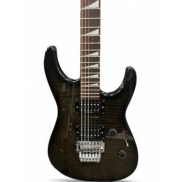 Used Jackson MIJ DX10D Trans Black Solid Body Electric Guitar