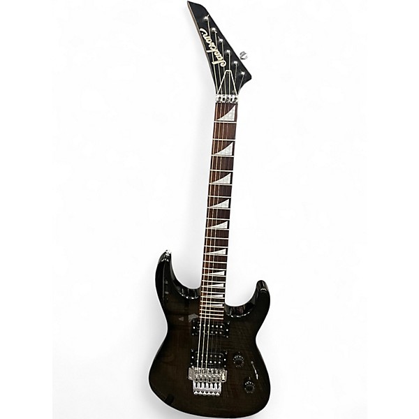 Used Jackson MIJ DX10D Trans Black Solid Body Electric Guitar