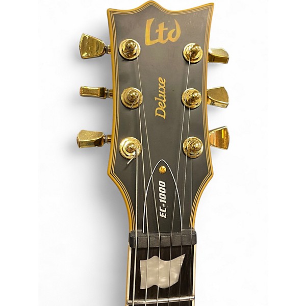 Used ESP EC1000 Deluxe Black Solid Body Electric Guitar