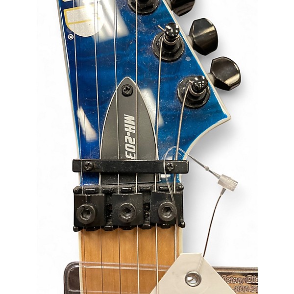 Used ESP MH203 Blue Solid Body Electric Guitar