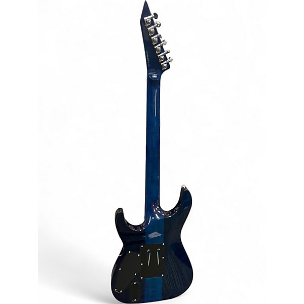 Used ESP LTD MH1000 Deluxe Blue Solid Body Electric Guitar