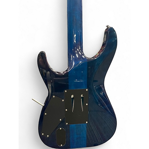 Used ESP LTD MH1000 Deluxe Blue Solid Body Electric Guitar